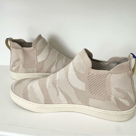 Rothy’s The Chelsea Sneaker Camo Tan Women’s Size 8.5 - Picture 6 of 10